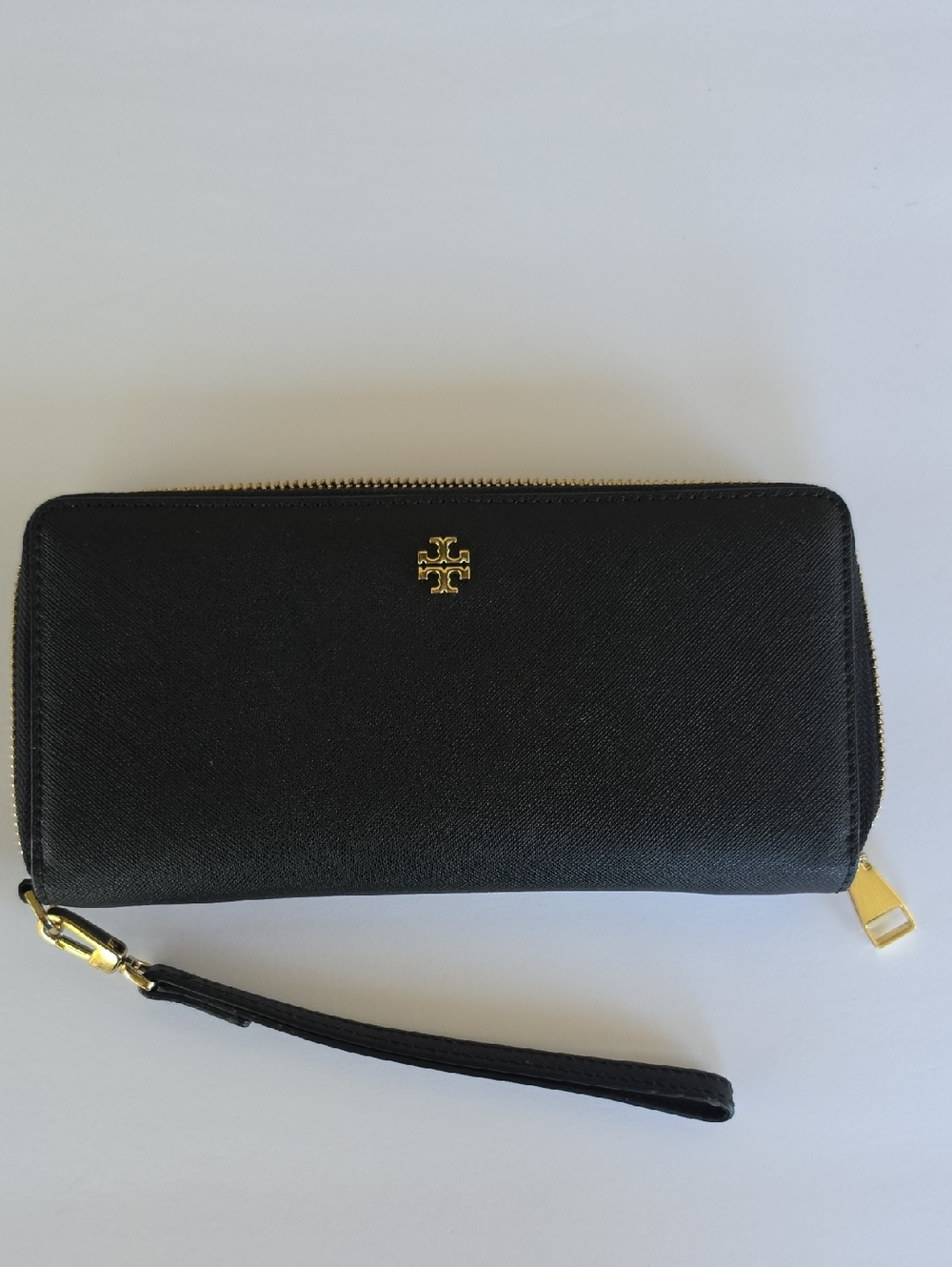 Tory Burch Perry Zip Around Continental Wallet In Black